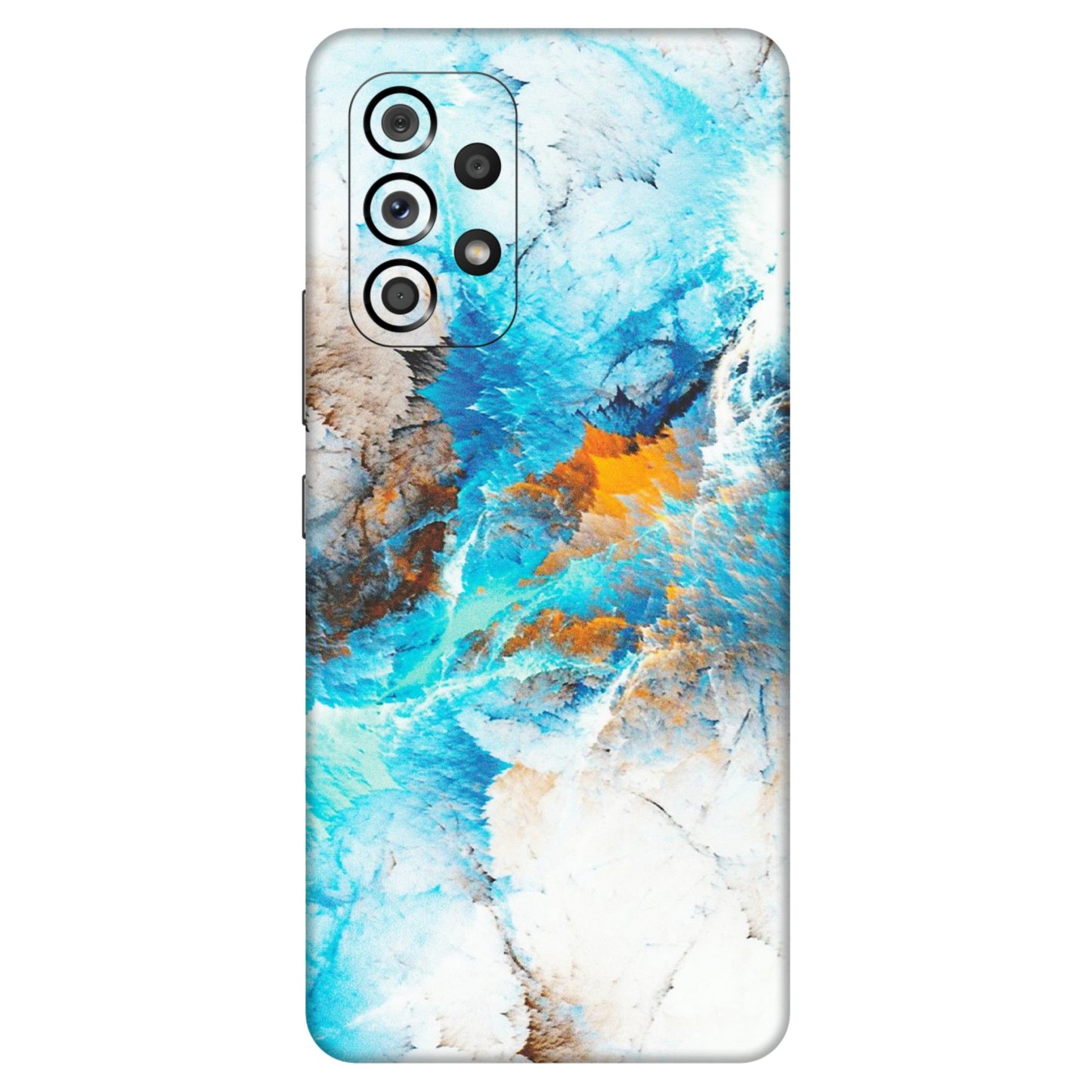 Samsung M/F/Note/Flip and C Phone Skins (All Models) - Blue Waves Abstract - Matte Finish (M-19) Samsung Galaxy A53 (5G)