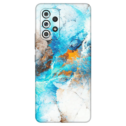 Samsung M/F/Note/Flip and C Phone Skins (All Models) - Blue Waves Abstract - Matte Finish (M-19) Samsung Galaxy A53 (5G)