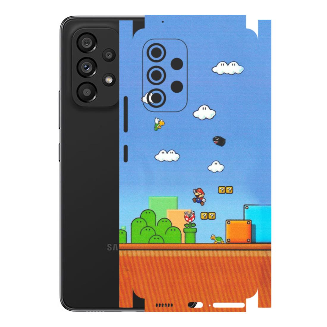 Samsung M/F/Note/Flip and C Phone Skins (All Models) - Mario Game Scene - Matte Finish (M-24) Samsung Galaxy A53 (5G)
