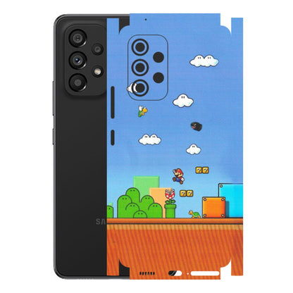 Samsung M/F/Note/Flip and C Phone Skins (All Models) - Mario Game Scene - Matte Finish (M-24) Samsung Galaxy A53 (5G)