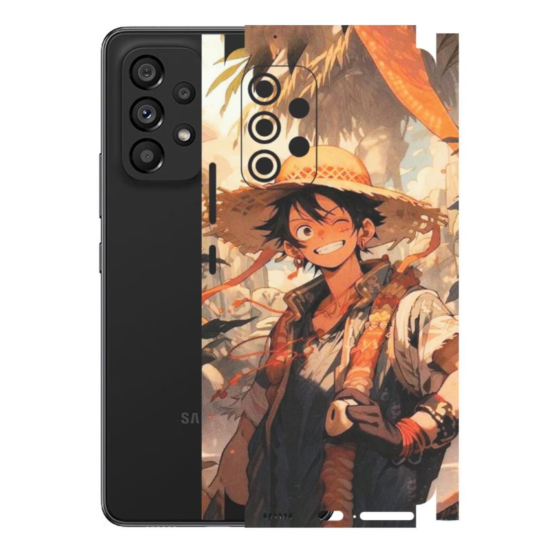 Samsung M/F/Note/Flip and C Phone Skins (All Models) - Anime Character Smile - Matte Finish (M-33) Samsung Galaxy A53 (5G)