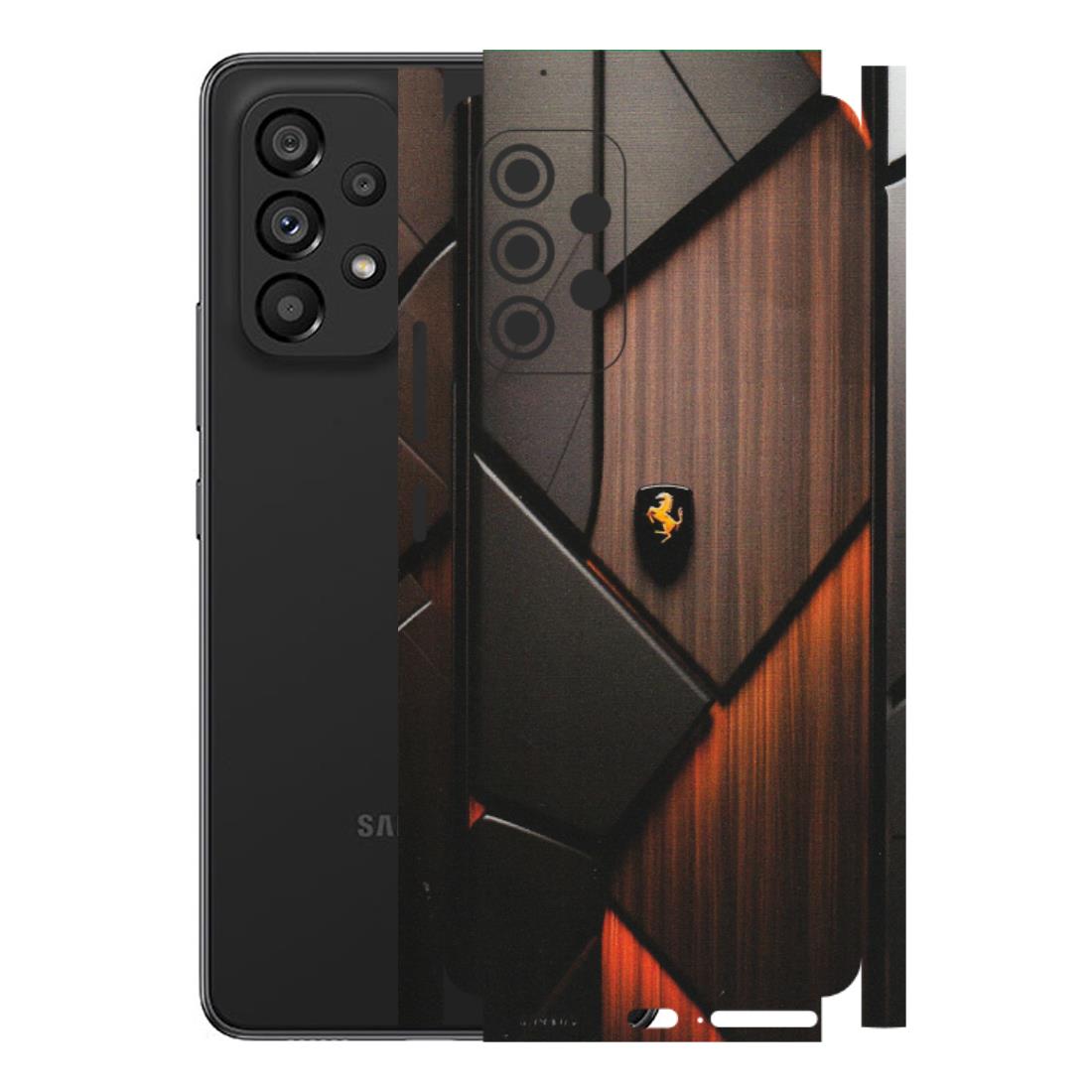 Samsung M/F/Note/Flip and C Phone Skins (All Models) - Lambo Beauty Wood Pattern Sober - Matte Finish (M-51) Samsung Galaxy A53 (5G)
