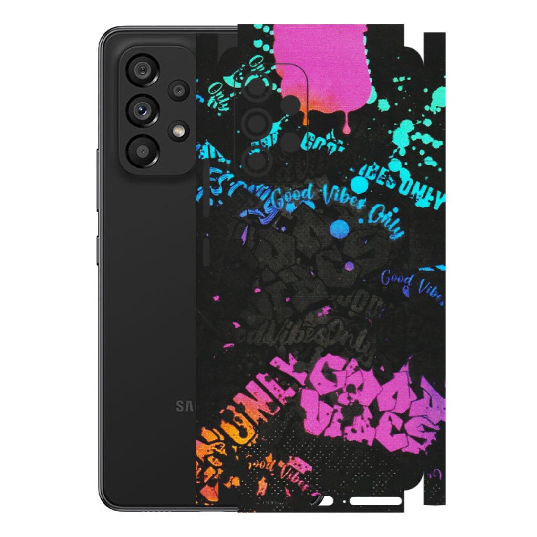 Samsung M/F/Note/Flip and C Phone Skins (All Models) - Majestic Black Vibes - Matte Finish (M-62) Samsung Galaxy A53 (5G)