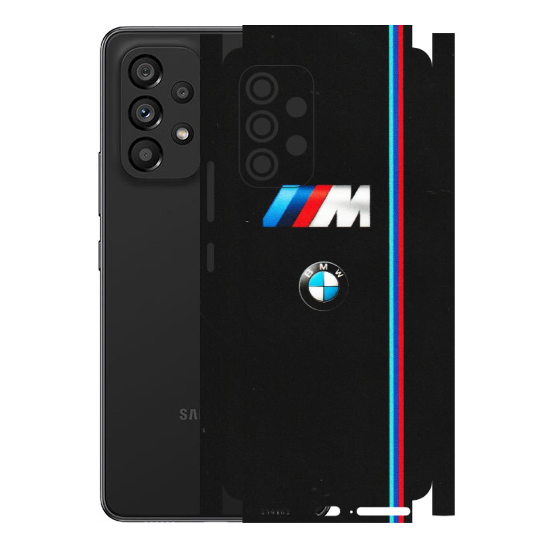 Samsung M/F/Note/Flip and C Phone Skins (All Models) - Styling With Black BMW - Matte Finish (M-74) Samsung Galaxy A53 (5G)