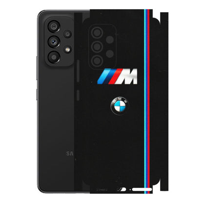 Samsung M/F/Note/Flip and C Phone Skins (All Models) - Styling With Black BMW - Matte Finish (M-74) Samsung Galaxy A53 (5G)