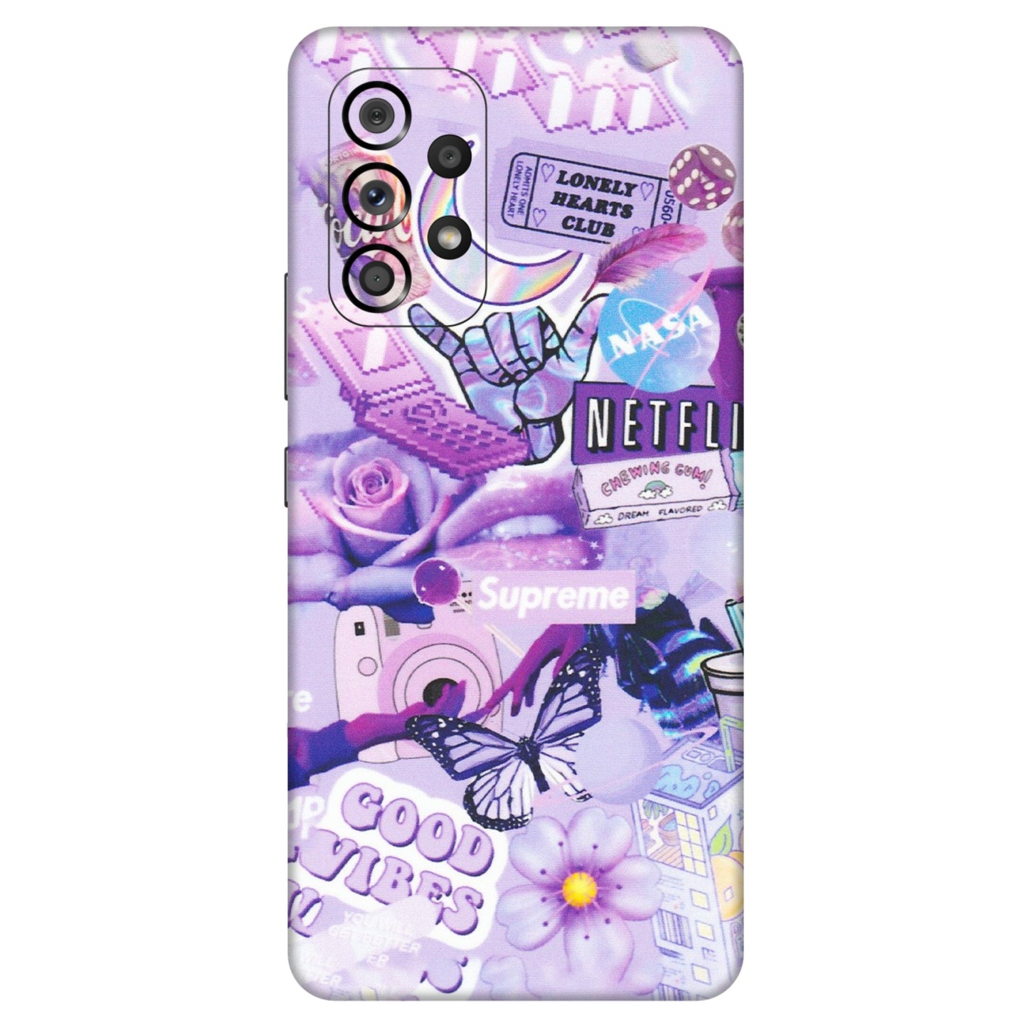 Samsung M/F/Note/Flip and C Phone Skins (All Models) - Supreme Purple Magic - Matte Finish (M-88) Samsung Galaxy A53 (5G)