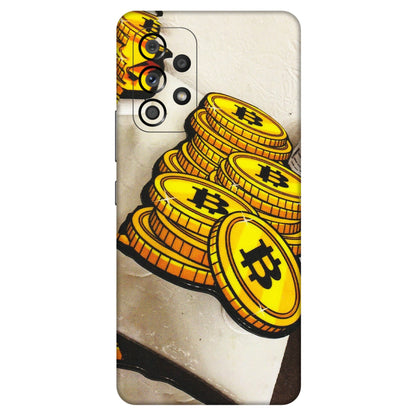 Samsung M/F/Note/Flip and C Phone Skins (All Models) - Billionaire Bitcoin Collection - Matte Finish (M-92) Samsung Galaxy A53 (5G)