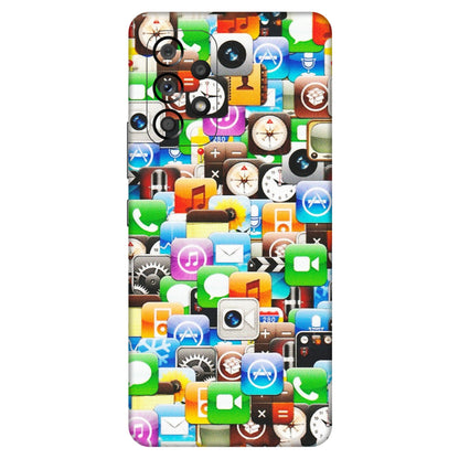 Samsung M/F/Note/Flip and C Phone Skins (All Models) - All Apple Icons - Matte Finish (M-93) Samsung Galaxy A53 (5G)