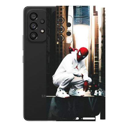 Samsung M/F/Note/Flip and C Phone Skins (All Models) - Sportsman Spider Man - Matte Finish (M-94) Samsung Galaxy A53 (5G)