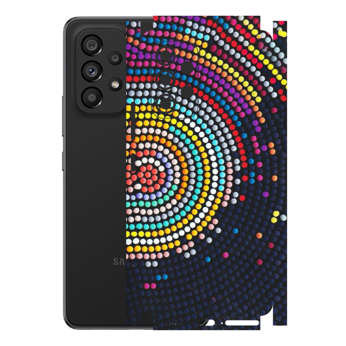 Samsung M/F/Note/Flip and C Phone Skins (All Models) - Rainbow Dot Mandala - Matte Finish (M-97) Samsung Galaxy A53 (5G)