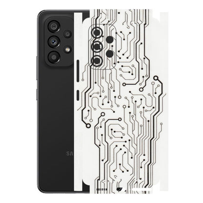 Samsung M/F/Note/Flip and C Phone Skins (All Models) - Tech Circuits - Transparent Finish (T-03) Samsung Galaxy A53 (5G)