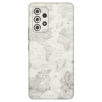 Samsung M/F/Note/Flip and C Phone Skins (All Models) - World Travel Map - Transparent Finish (T-04) Samsung Galaxy A53 (5G)