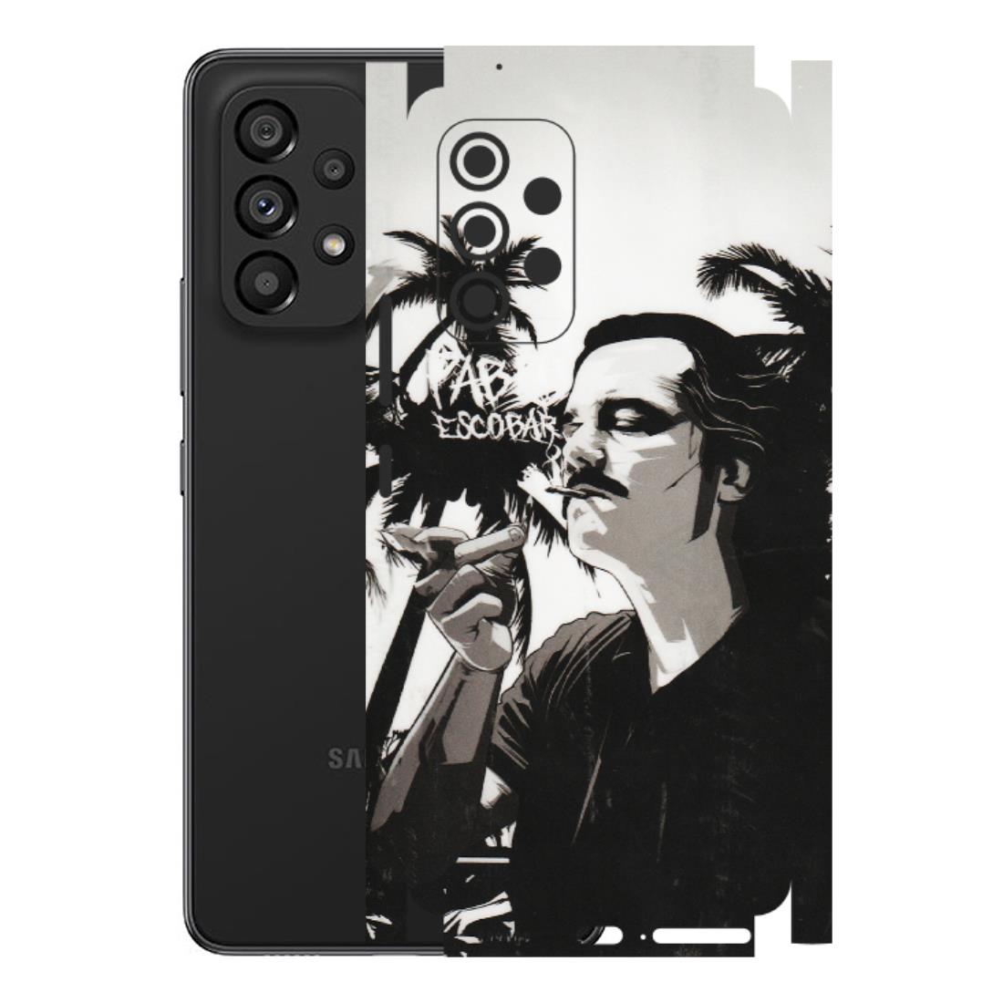 Samsung M/F/Note/Flip and C Phone Skins (All Models) - Pab Escobar - Transparent Finish (T-05) Samsung Galaxy A53 (5G)