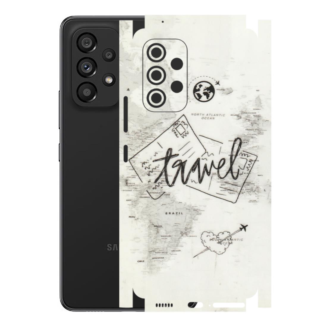 Samsung M/F/Note/Flip and C Phone Skins (All Models) - Travel Ticket - Transparent Finish (T-06) Samsung Galaxy A53 (5G)