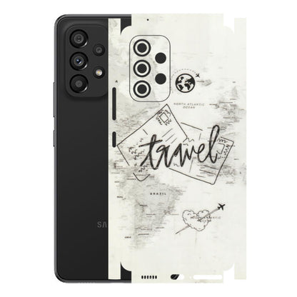 Samsung M/F/Note/Flip and C Phone Skins (All Models) - Travel Ticket - Transparent Finish (T-06) Samsung Galaxy A53 (5G)