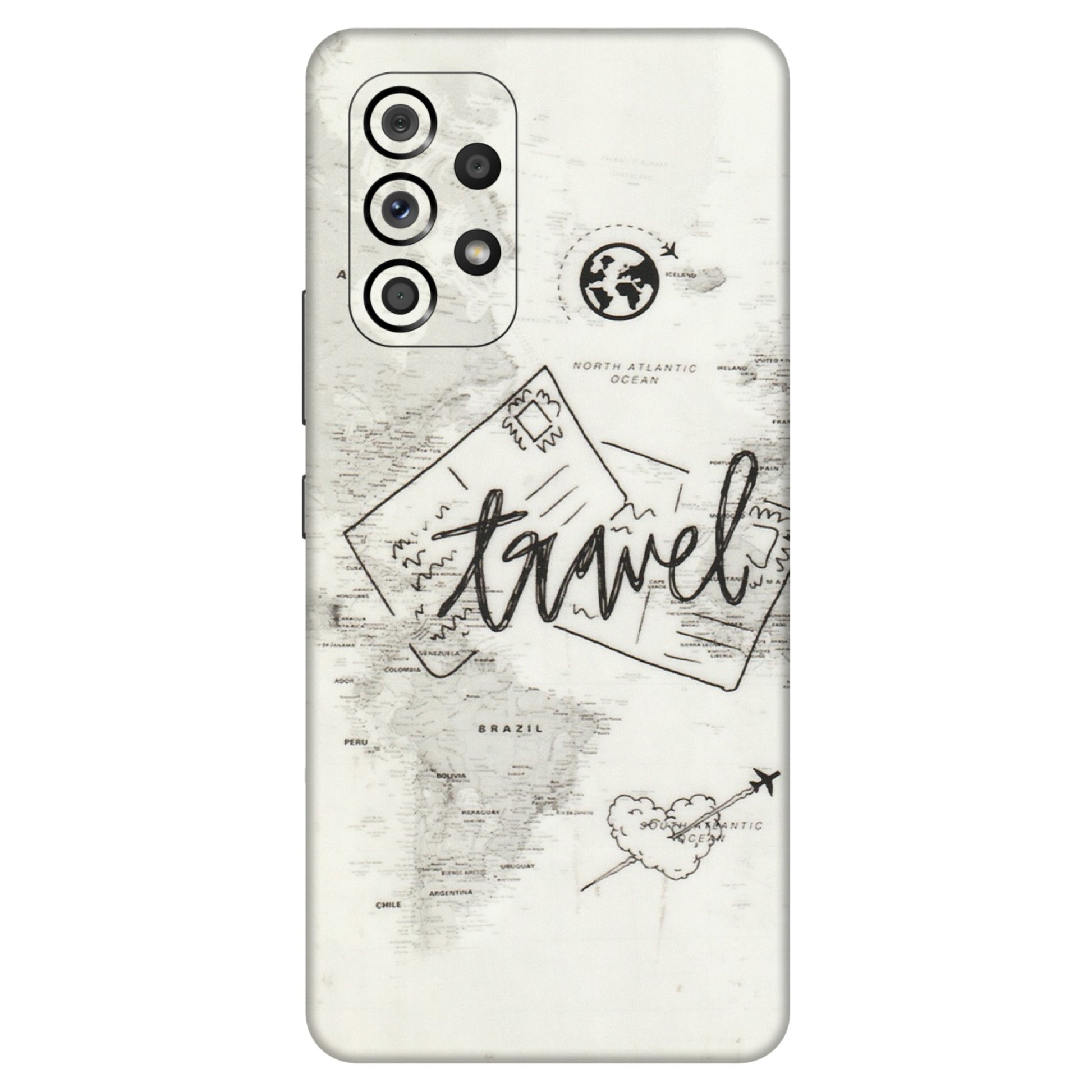 Samsung M/F/Note/Flip and C Phone Skins (All Models) - Travel Ticket - Transparent Finish (T-06) Samsung Galaxy A53 (5G)