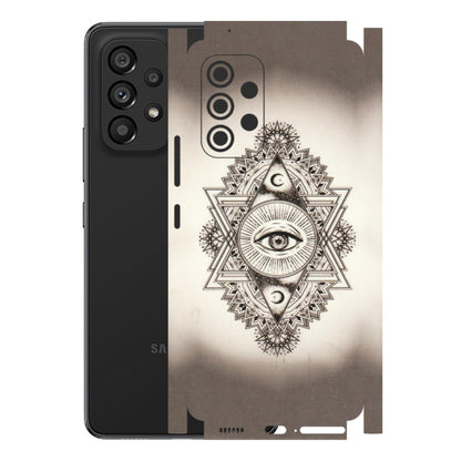 Samsung M/F/Note/Flip and C Phone Skins (All Models) - Illuminati Great Eye - Transparent Finish (T-14) Samsung Galaxy A53 (5G)