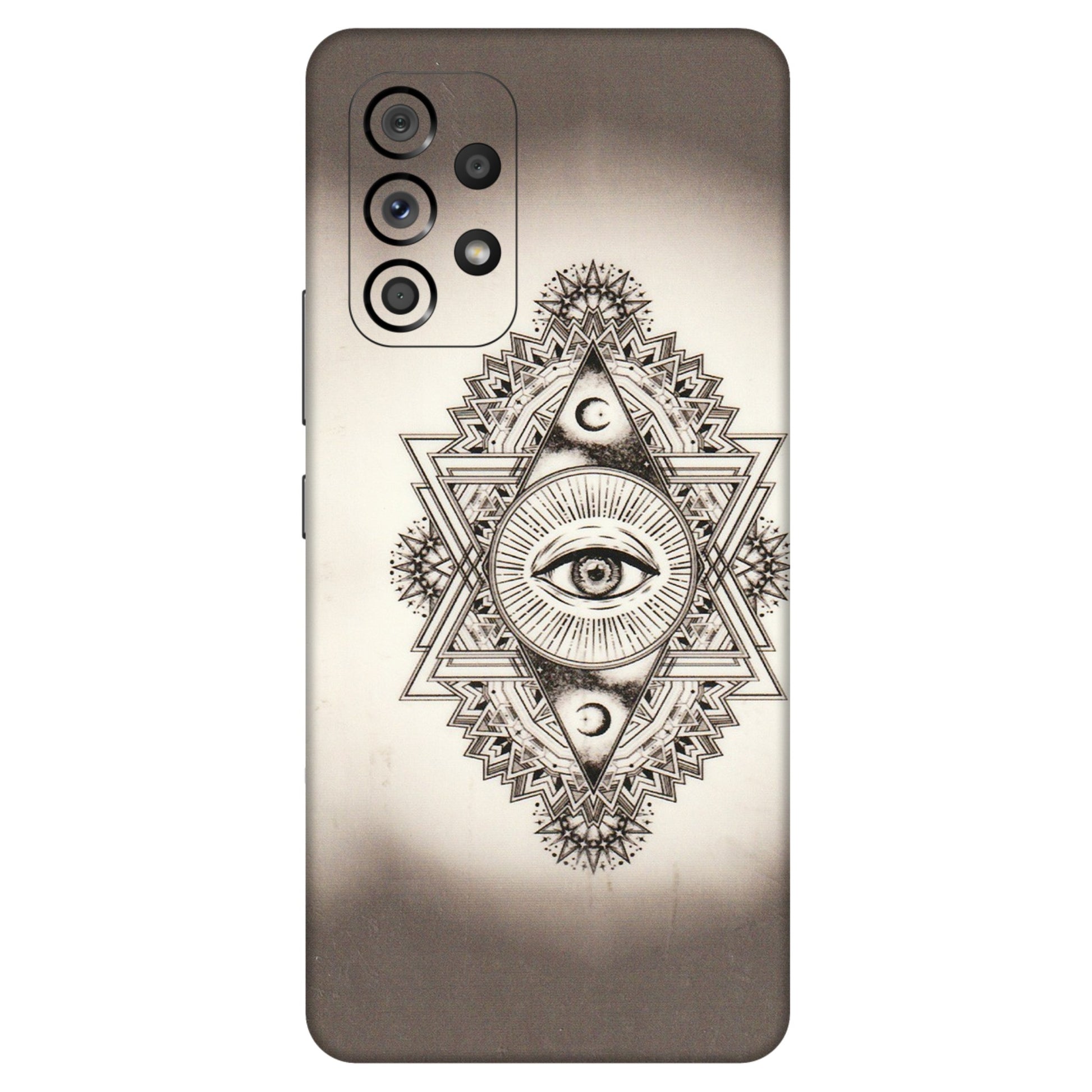 Samsung M/F/Note/Flip and C Phone Skins (All Models) - Illuminati Great Eye - Transparent Finish (T-14) Samsung Galaxy A53 (5G)