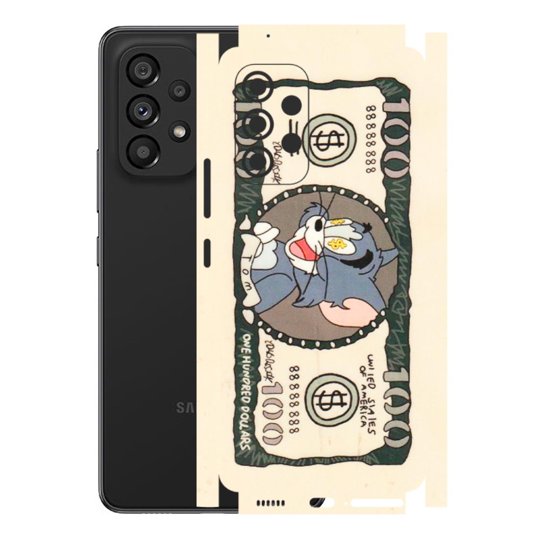 Samsung M/F/Note/Flip and C Phone Skins (All Models) - One Hundred Dollar Tom - Transparent Finish (T-16) Samsung Galaxy A53 (5G)