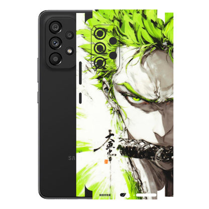 Samsung M/F/Note/Flip and C Phone Skins (All Models) - Roro Taku Anime - Transparent Finish (T-18) Samsung Galaxy A53 (5G)