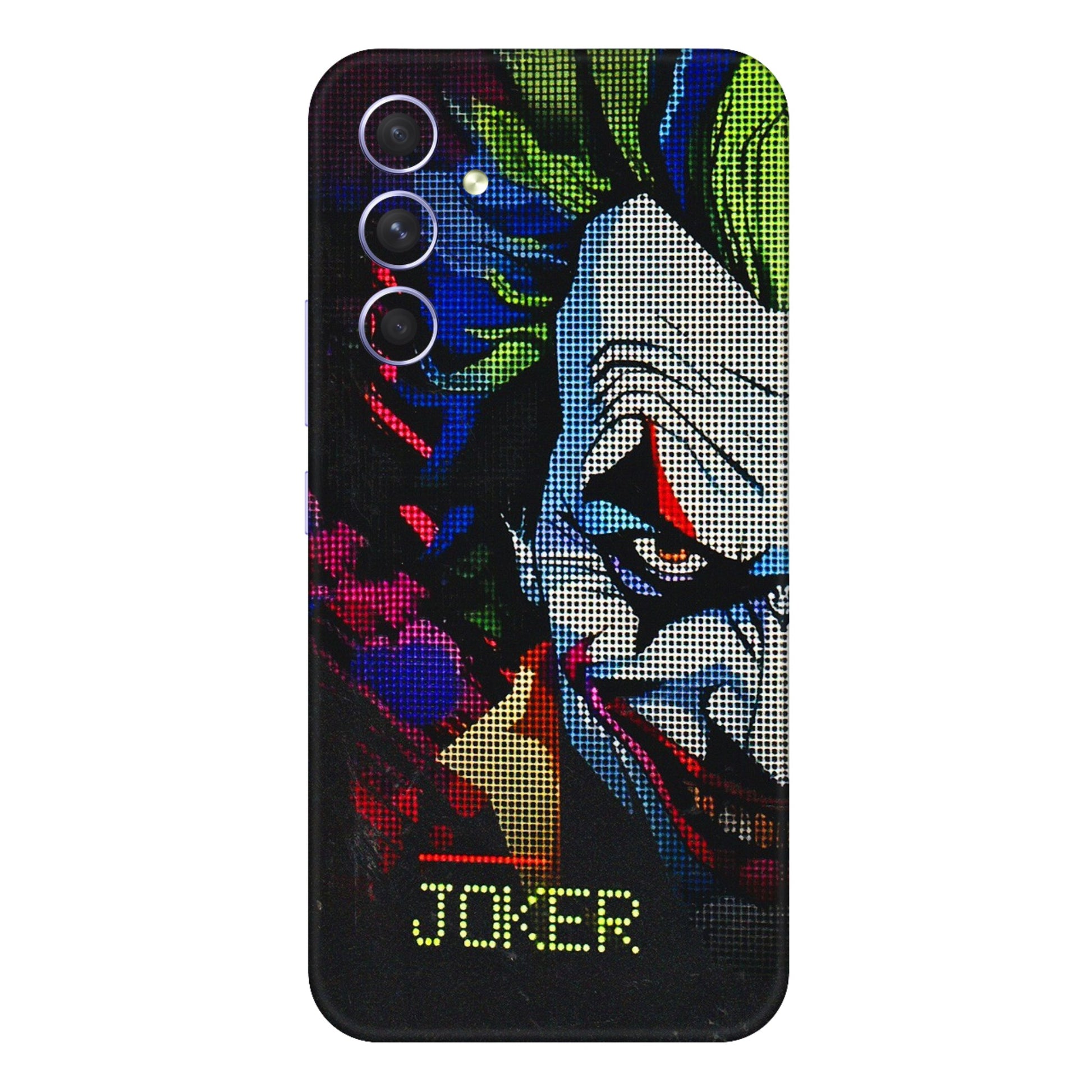Samsung A/S Series Phone Skins (All Models) - Joker Dot Matrix - 3D Embossed Finish (L-08) Samsung Galaxy A54 (5G)