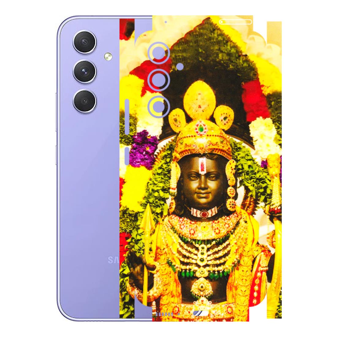 Samsung A/S Series Phone Skins (All Models) - Ram Lalla Ayodhya - 3D Embossed Finish (L-103) Samsung Galaxy A54 (5G)