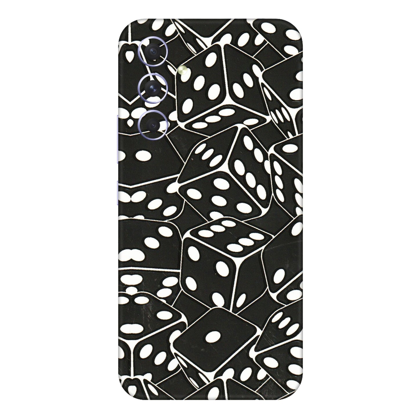 Samsung A/S Series Phone Skins (All Models) - Big Black Dices - 3D Embossed Finish (L-106) Samsung Galaxy A54 (5G)