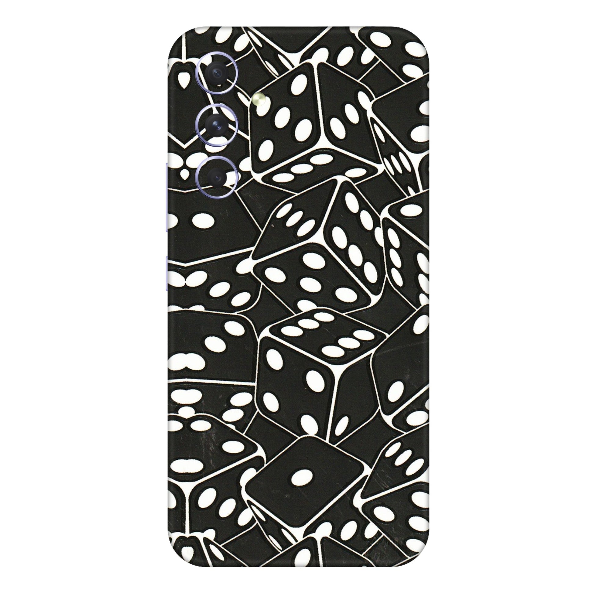 Samsung A/S Series Phone Skins (All Models) - Big Black Dices - 3D Embossed Finish (L-106) Samsung Galaxy A54 (5G)