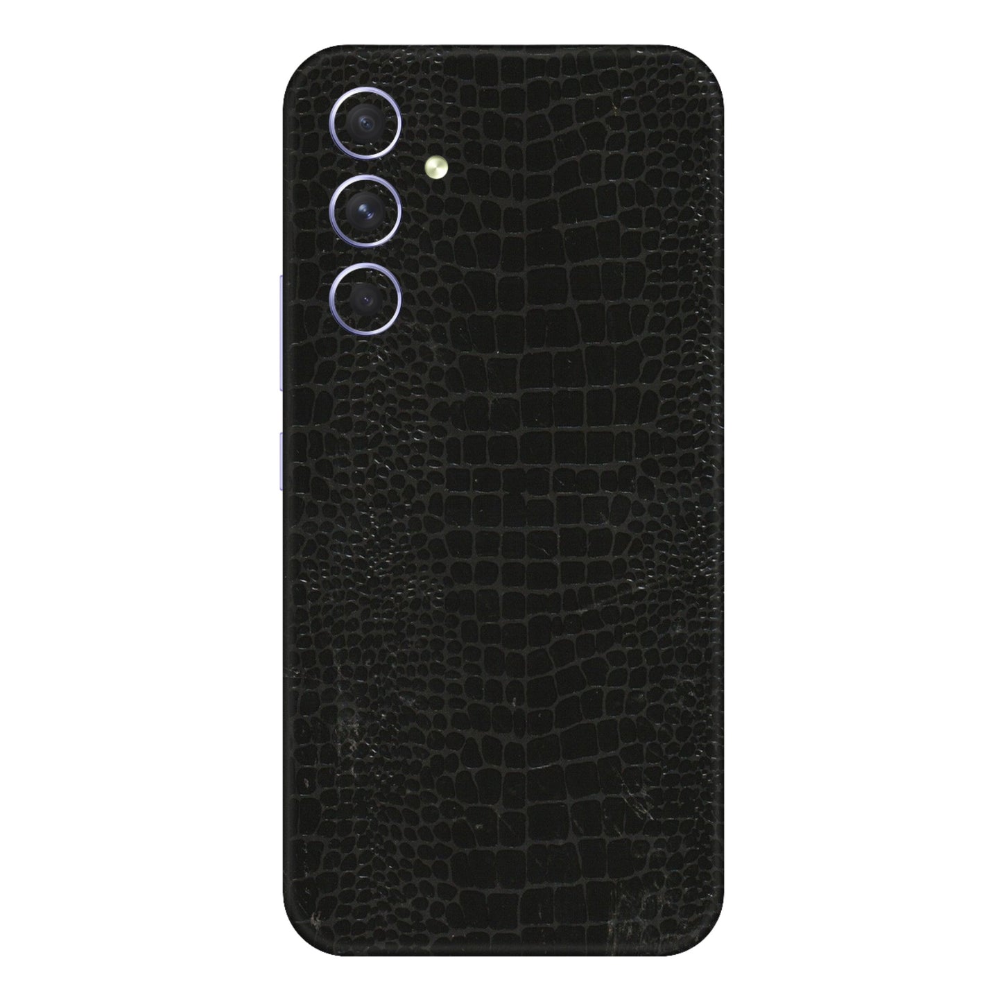 Samsung A/S Series Phone Skins (All Models) - Snake Leather Black - 3D Embossed Finish (L-107) Samsung Galaxy A54 (5G)