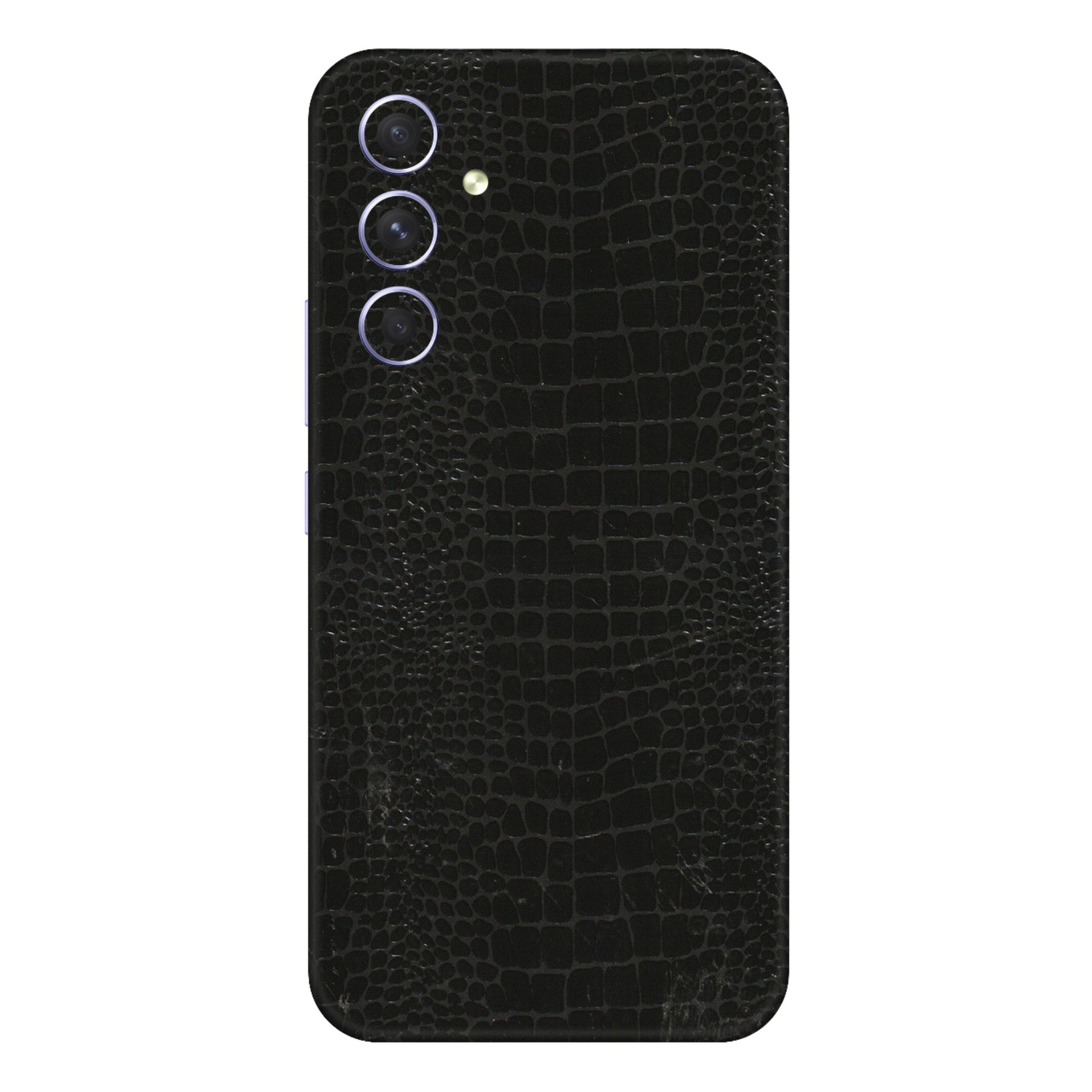 Samsung A/S Series Phone Skins (All Models) - Snake Leather Black - 3D Embossed Finish (L-107) Samsung Galaxy A54 (5G)