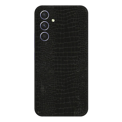 Samsung A/S Series Phone Skins (All Models) - Snake Leather Black - 3D Embossed Finish (L-107) Samsung Galaxy A54 (5G)