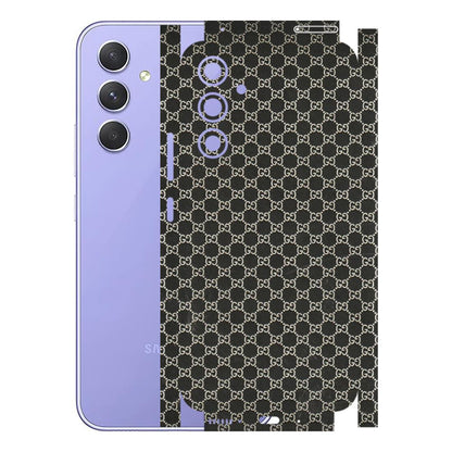 Samsung A/S Series Phone Skins (All Models) - Black G Print - 3D Embossed Finish (L-109) Samsung Galaxy A54 (5G)
