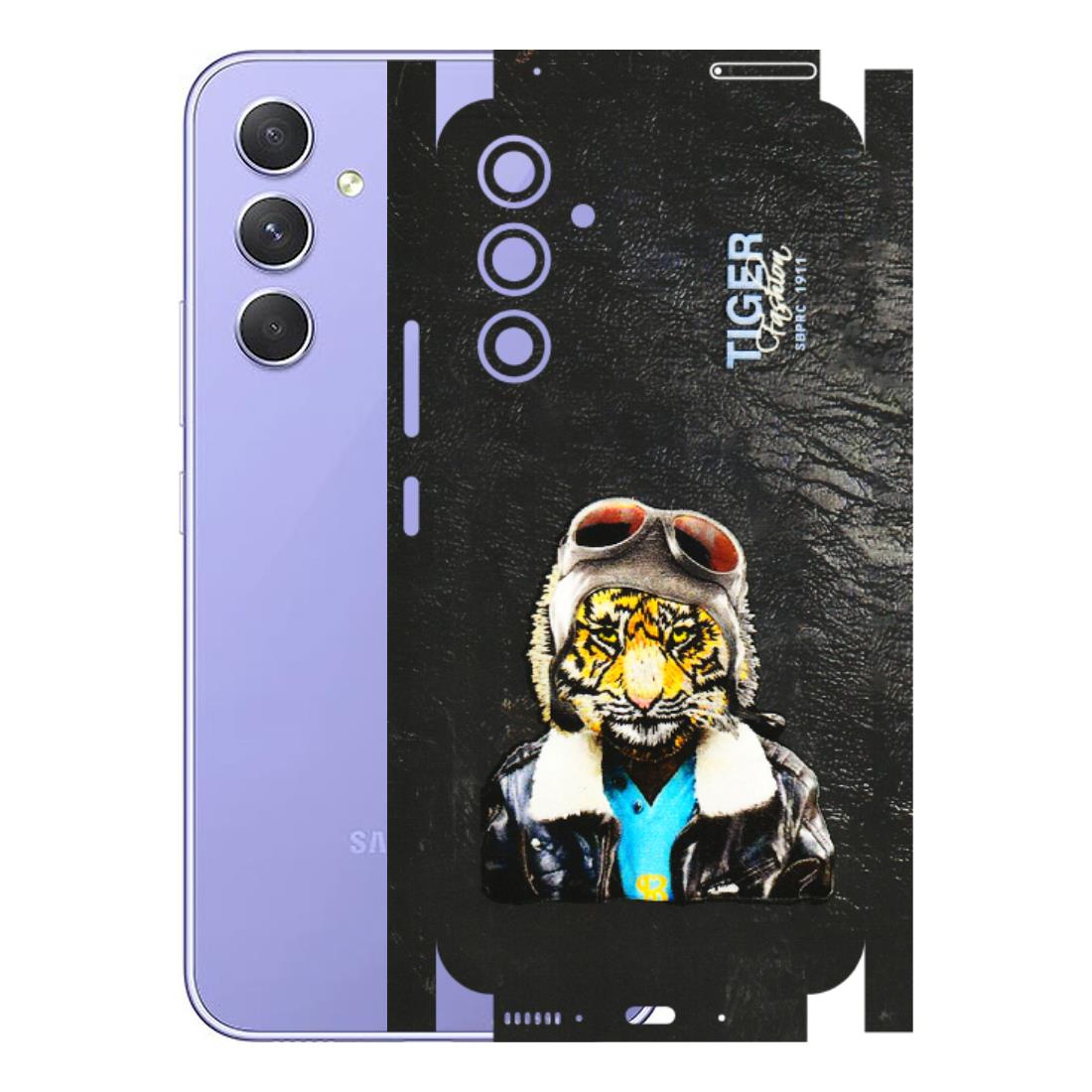 Samsung A/S Series Phone Skins (All Models) - Rider Tiger - 3D Embossed Finish (L-113) Samsung Galaxy A54 (5G)