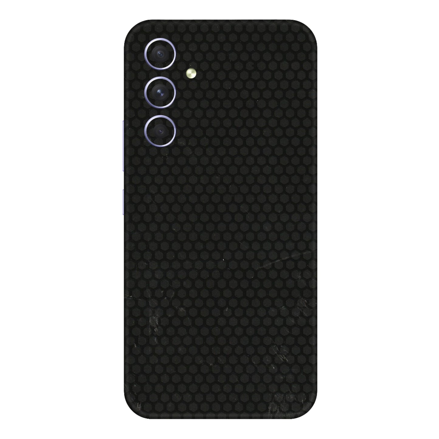 Samsung A/S Series Phone Skins (All Models) - Black honeycomb - 3D Embossed Finish (L-114) Samsung Galaxy A54 (5G)