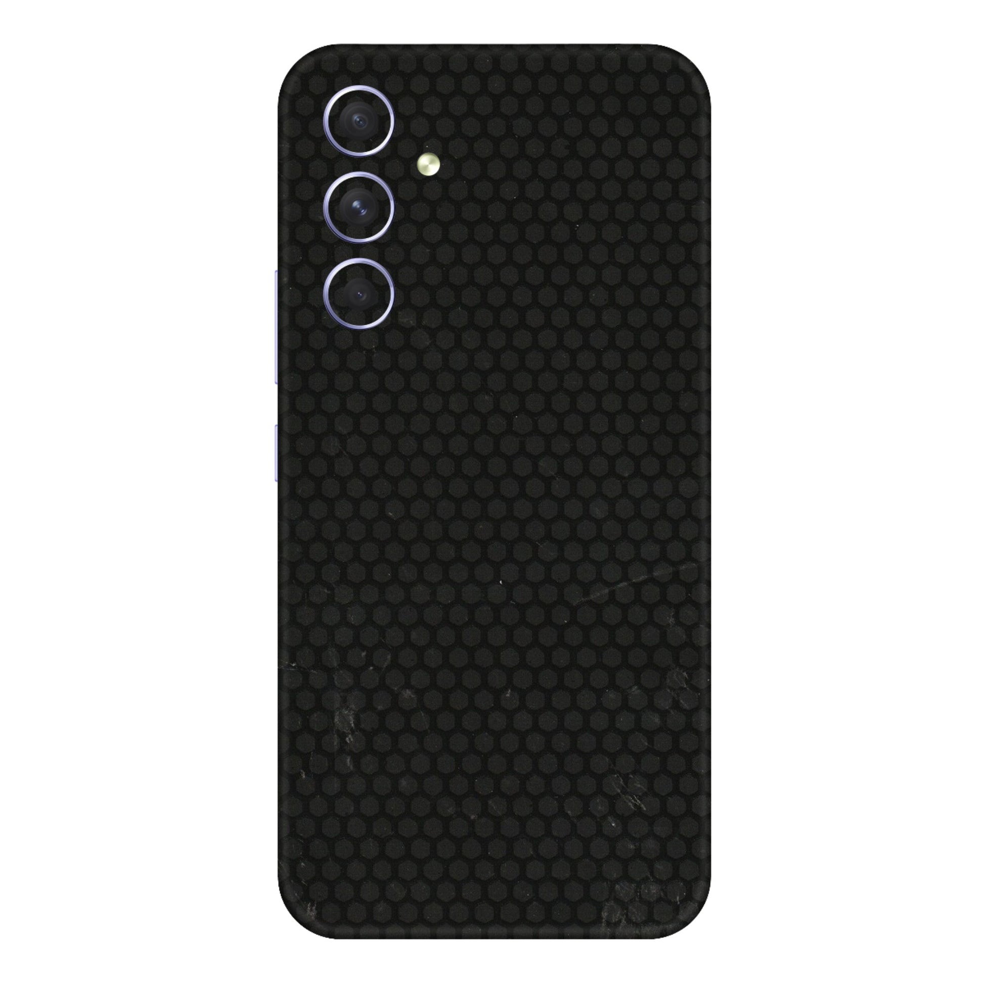 Samsung A/S Series Phone Skins (All Models) - Black honeycomb - 3D Embossed Finish (L-114) Samsung Galaxy A54 (5G)