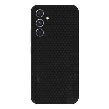Samsung A/S Series Phone Skins (All Models) - Black honeycomb - 3D Embossed Finish (L-114) Samsung Galaxy A54 (5G)