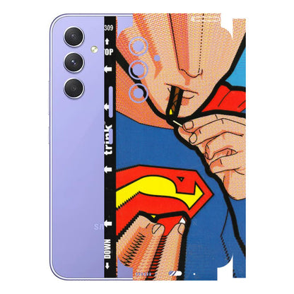 Samsung A/S Series Phone Skins (All Models) - Superman Sutta - 3D Embossed Finish (L-130) Samsung Galaxy A54 (5G)