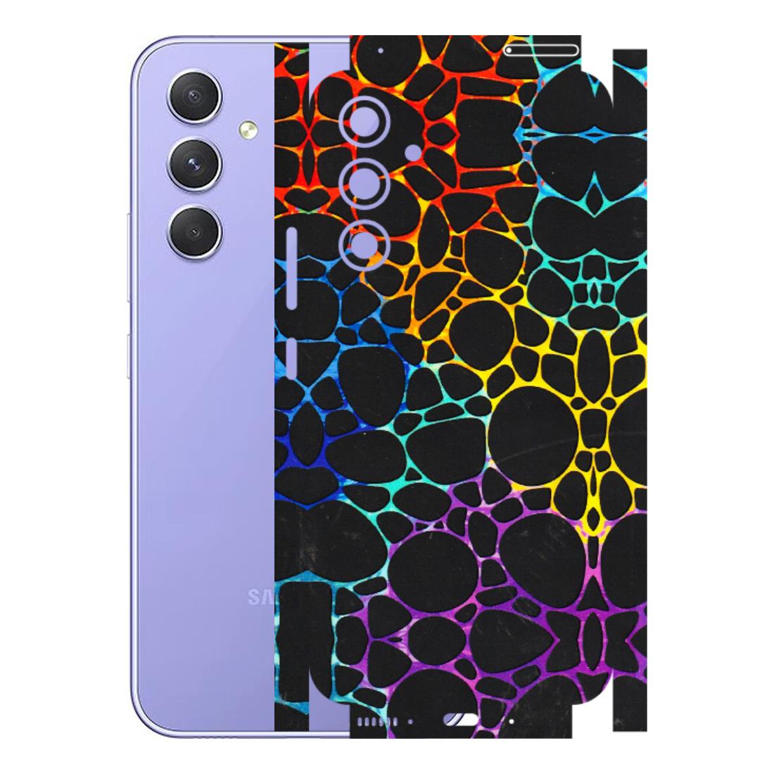 Samsung A/S Series Phone Skins (All Models) - Abstract Art MultiColour - 3D Embossed Finish (L-133) Samsung Galaxy A54 (5G)