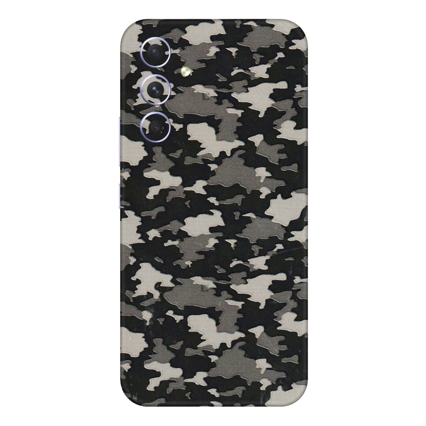 Samsung A/S Series Phone Skins (All Models) - Black/Grey Camoflaunge - 3D Embossed Finish (L-142) Samsung Galaxy A54 (5G)