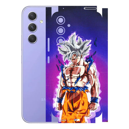 Samsung A/S Series Phone Skins (All Models) - Goku Purple Anime - 3D Embossed Finish (L-147) Samsung Galaxy A54 (5G)