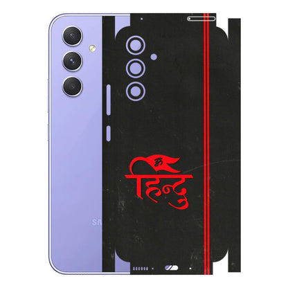 Samsung A/S Series Phone Skins (All Models) - Hindu Black - 3D Embossed Finish (L-153) Samsung Galaxy A54 (5G)