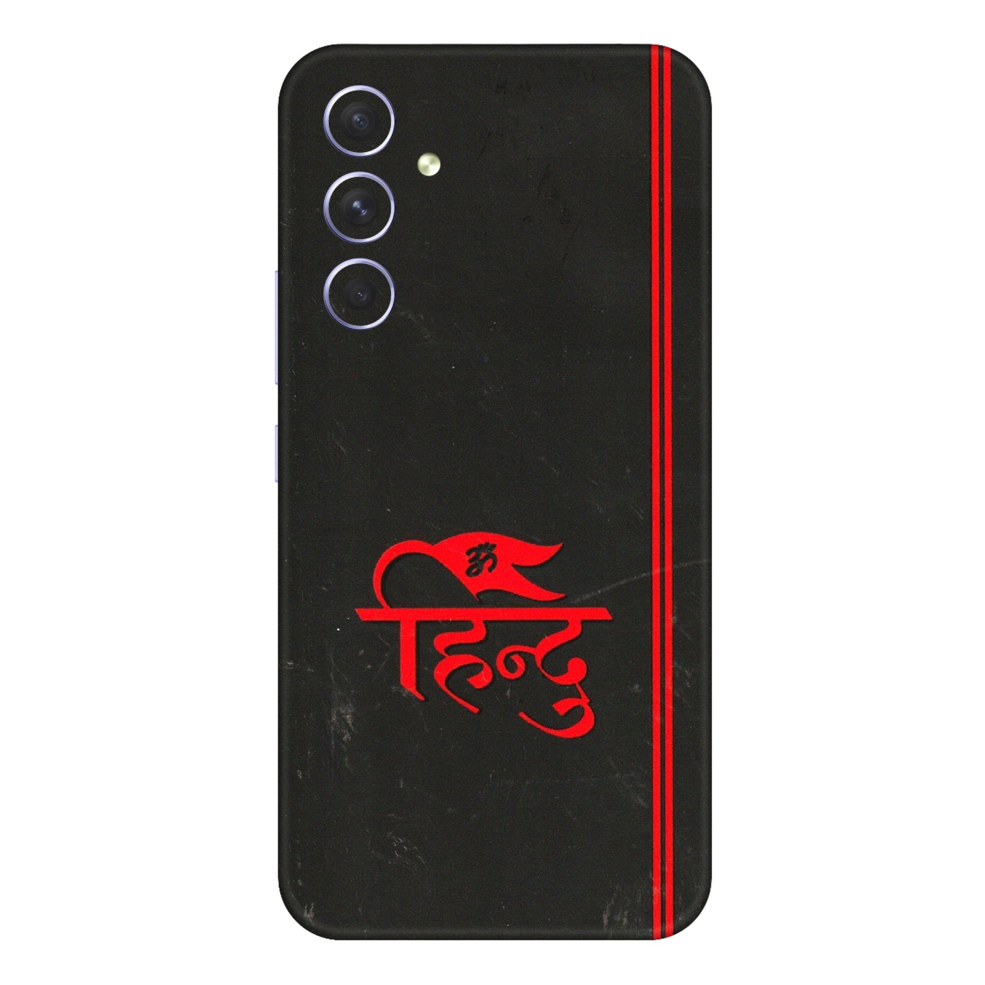 Samsung A/S Series Phone Skins (All Models) - Hindu Black - 3D Embossed Finish (L-153) Samsung Galaxy A54 (5G)