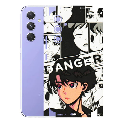 Samsung A/S Series Phone Skins (All Models) - Danger Anime - 3D Embossed Finish (L-155) Samsung Galaxy A54 (5G)