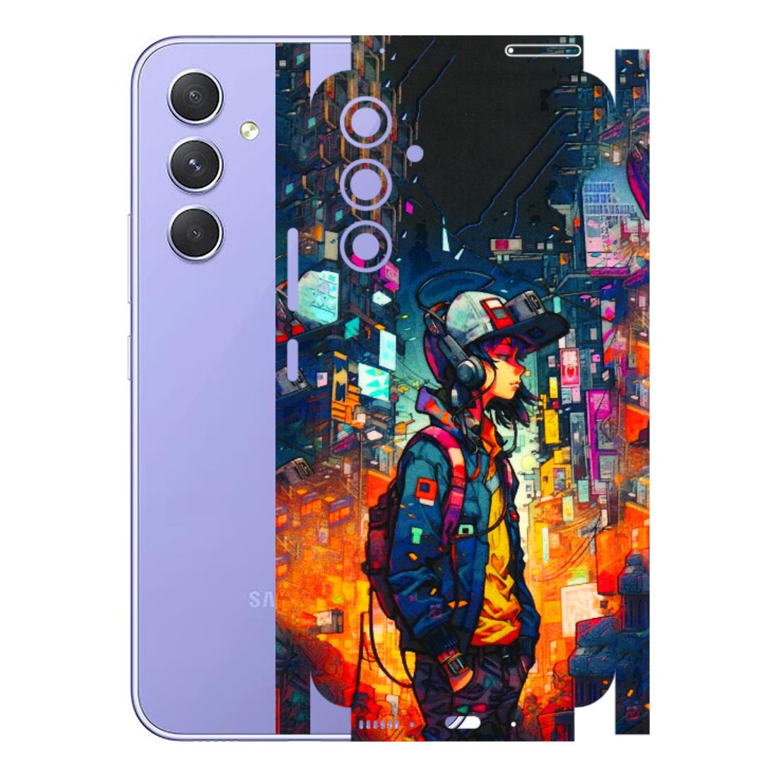 Samsung A/S Series Phone Skins (All Models) - Street Anime Guy - 3D Embossed Finish (L-158) Samsung Galaxy A54 (5G)