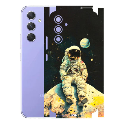 Samsung A/S Series Phone Skins (All Models) - Astronaut in Space - 3D Embossed Finish (L-16) Samsung Galaxy A54 (5G)