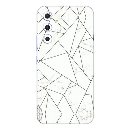 Samsung A/S Series Phone Skins (All Models) - Luxury White Marble Effect - 3D Embossed Finish (L-168) Samsung Galaxy A54 (5G)