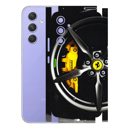 Samsung A/S Series Phone Skins (All Models) - Ferrari Wheel Alloy - 3D Embossed Finish (L-173) Samsung Galaxy A54 (5G)
