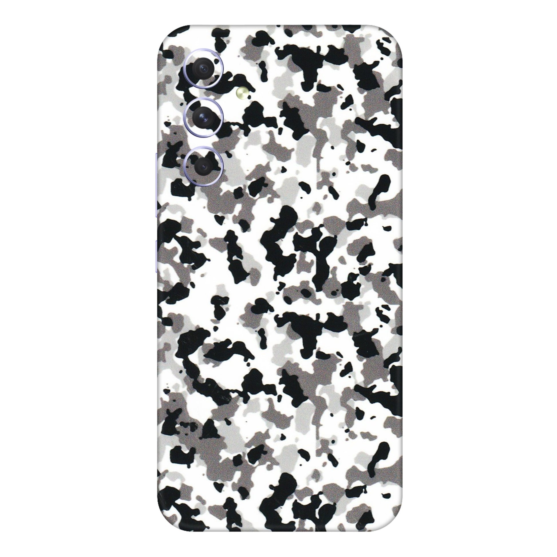 Samsung A/S Series Phone Skins (All Models) - White Black Camouflage - 3D Embossed Finish (L-18) Samsung Galaxy A54 (5G)