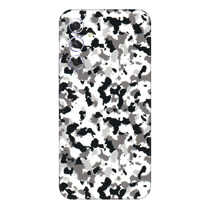 Samsung A/S Series Phone Skins (All Models) - White Black Camouflage - 3D Embossed Finish (L-18) Samsung Galaxy A54 (5G)