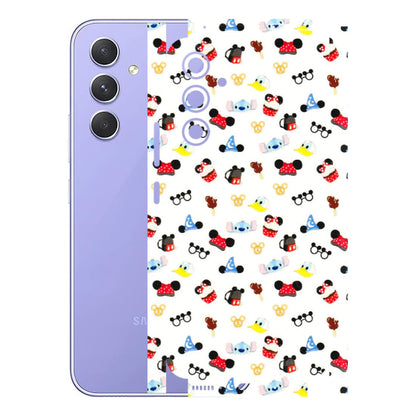 Samsung A/S Series Phone Skins (All Models) - Minnie Mouse & Donald Doodles s - 3D Embossed Finish (L-194) Samsung Galaxy A54 (5G)